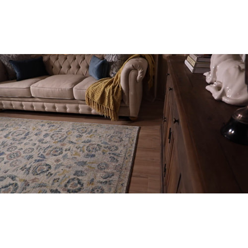 Leclaire Oriental Tufted Blue/Gold/Beige Area Rug & Reviews Birch Lane